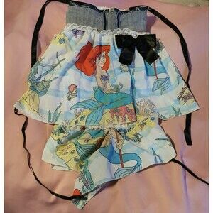 Size Women Extra Small Disney Denim Scarf Top Glamorous Jane Ariel Mermaid Gyaru